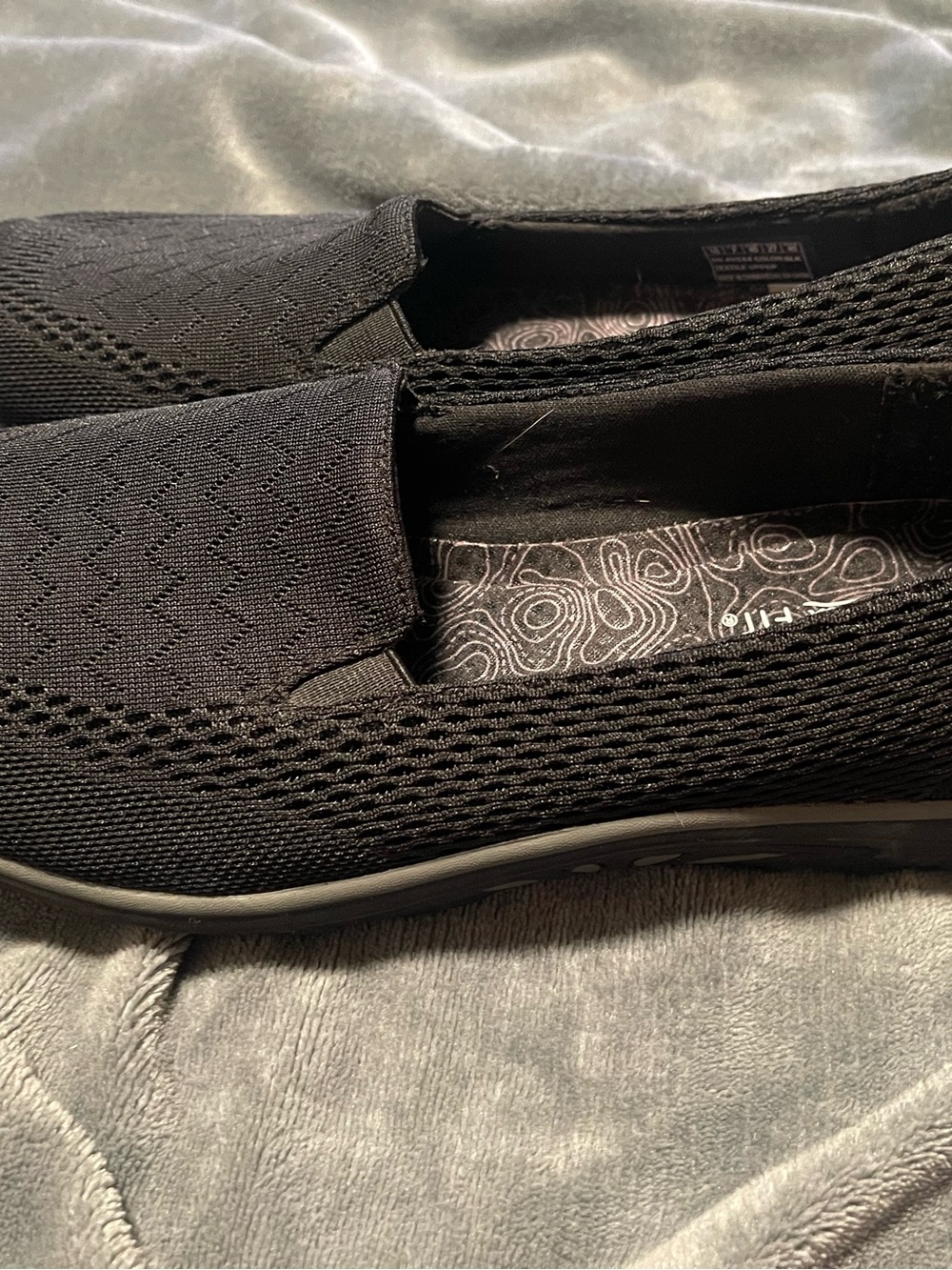 Skechers Relaxed Fit Air Cooled Memory Foam Women's Shoes Size 10 Black